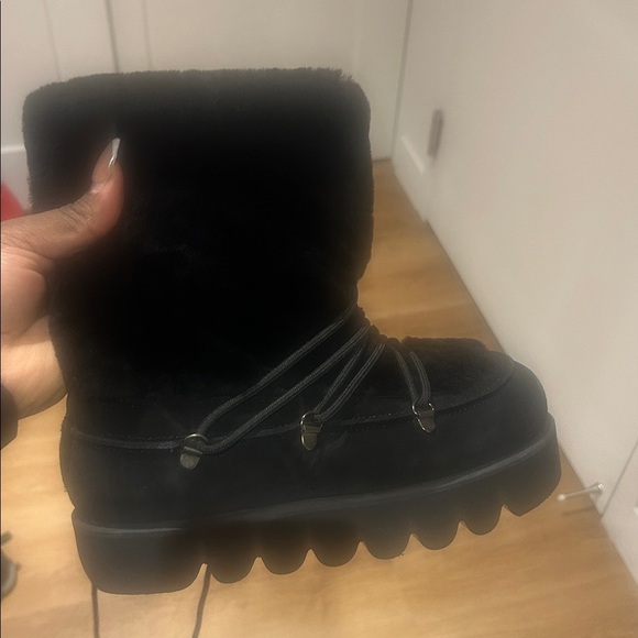 New Women's Equitare boots Suede/Mouton Black - Picture 4 of 6